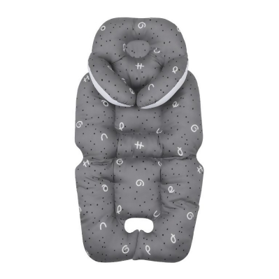 Hugpapa香蕉形頸枕嬰兒車坐墊-深灰色 