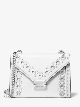 whitney large embellished leather convertible shoulder bag