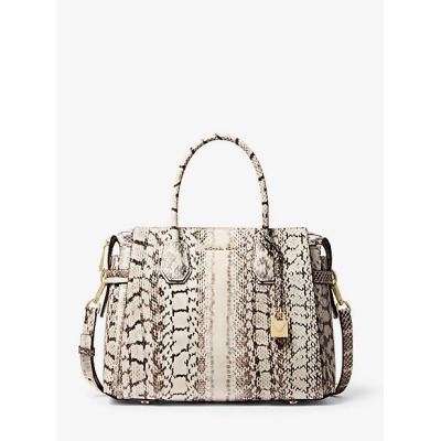 mercer snakeskin tote