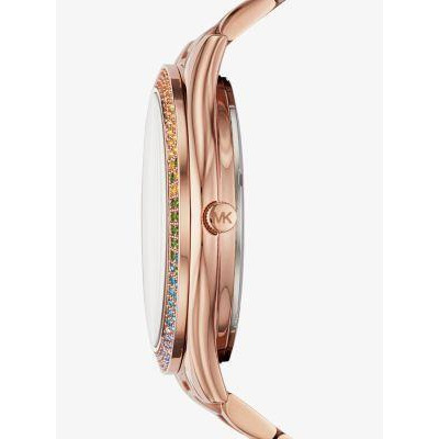 michael kors rainbow pave watch