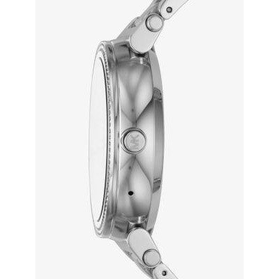sofie pave silver tone smartwatch