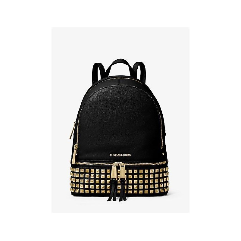 rhea medium studded leather backpack