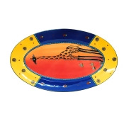 African Rainbow Giraffe - Patrick Baby Platter African Rainbow Giraffe - Patrick Baby Platter