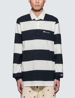 champion long sleeve polo shirts