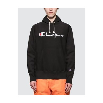 champion reverse weave script logo hoodie