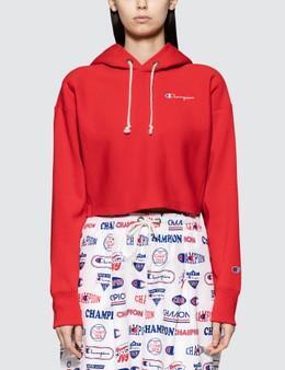 champion reverse weave hoodie cropped