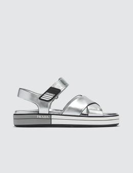 prada cross strap sandals