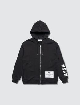 Msgm Deepest Black Full Zip Hooded Jacket From Hbx Fashion Singapore At Shop Com Sg