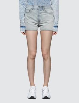 john elliott denim shorts