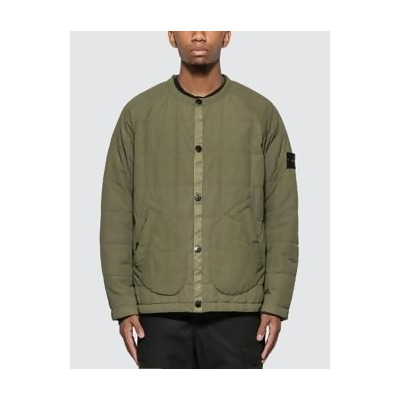 stone island collarless jacket