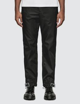 prada gabardine track pants