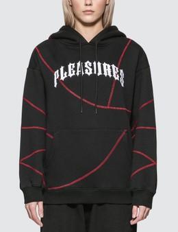 contrast stitch hoodie