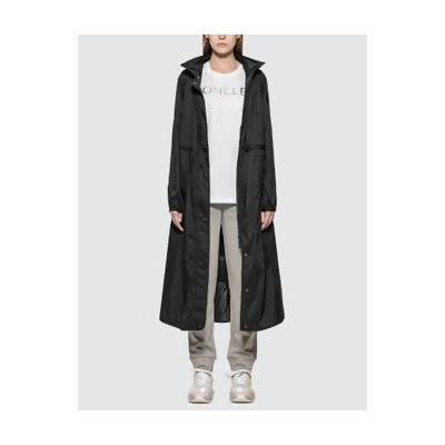 moncler black raincoat