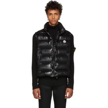 moncler black down tib vest moncler black down tib vest