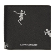 Alexander McQueen Black All Over Dancing Skeleton Wallet Alexander McQueen Black All Over Dancing Skeleton Wallet