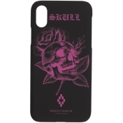 Marcelo Burlon County of Milan Black and Pink Skull iPhone X Case Marcelo Burlon County of Milan Black and Pink Skull iPhone X Case