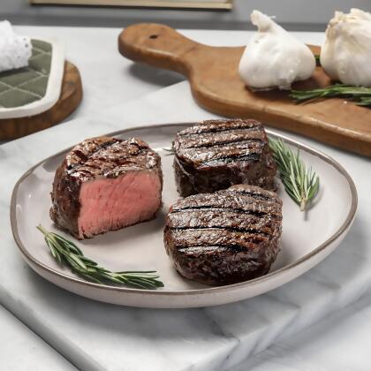 Rastelli's Filet Mignon Steaks with Butter - 5 oz. Portions alternate image