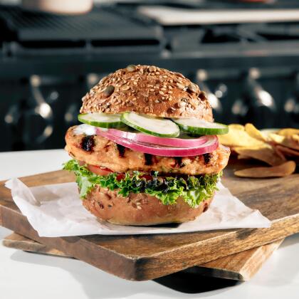 Rastelli's Salmon Butcher Burgers, (18 - 5 oz. Portions) 5.625 lbs alternate image