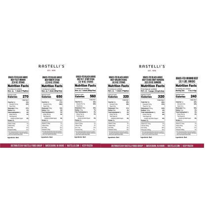 Rastelli's Grass-Fed Beef Pack, 19 Total Count, 9.75 lbs total alternate image