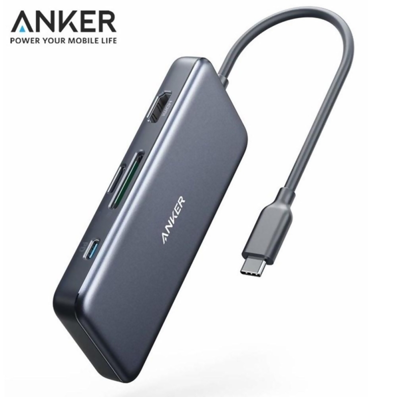 美國ankerusb C七合一影像傳輸充電集線器a460a2 4khdmi 電源傳輸 Usb C充電數據端子 Microsd和sd讀卡器和2個usb3 0端子 適macbookpropixelbookxps 多種3c設備from 尚青購