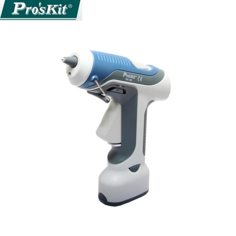台灣製pro Skit寶工6v電池式熱熔膠槍gk 368熱溶膠槍 分離式電池座 具led照明燈 附3支膠條 From 尚青購