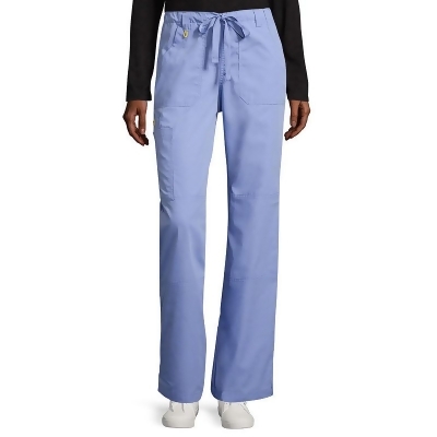 Wonderwink Womens Cargo Pants Adult Ceil Blue Size Large Scrubs Lab Coats Scrub Pants