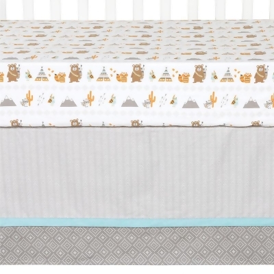 Trend Lab Lodge Buddies Crib Bedding Set 3 Pc Crib Bedding Set