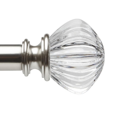 Liz Claiborne Caroline Acrylic 1 In Curtain Rod 72 144 Silver