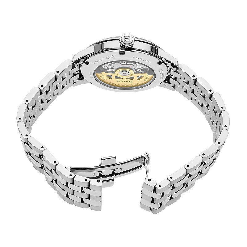 seiko men's silvertone