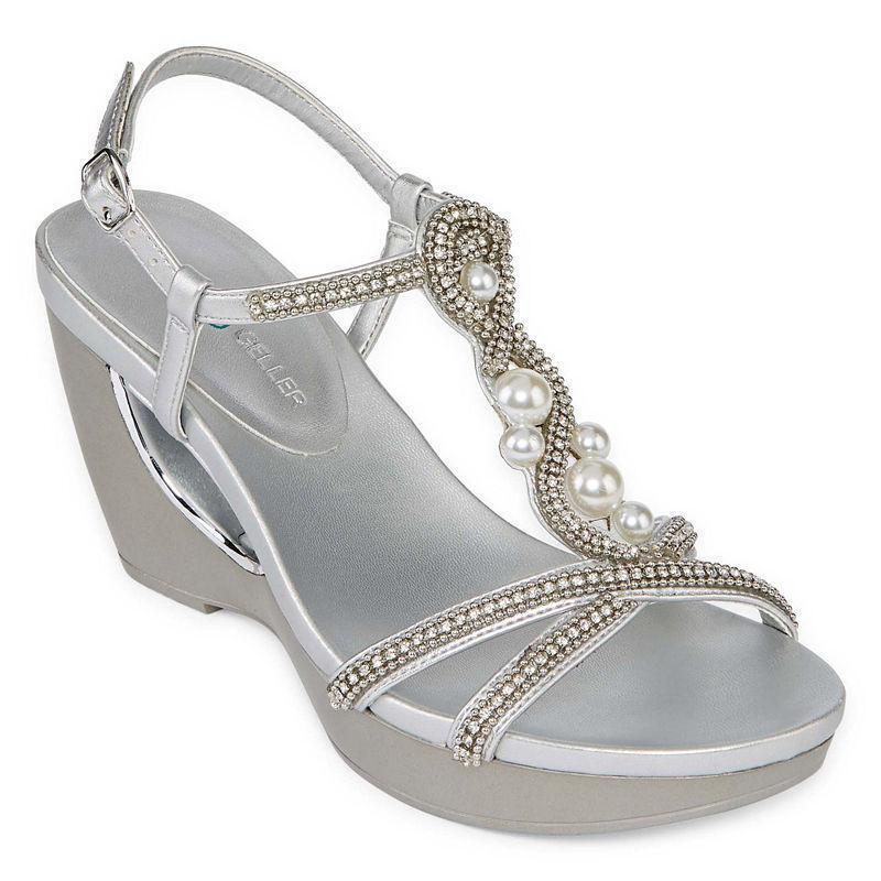 jcpenney silver high heels
