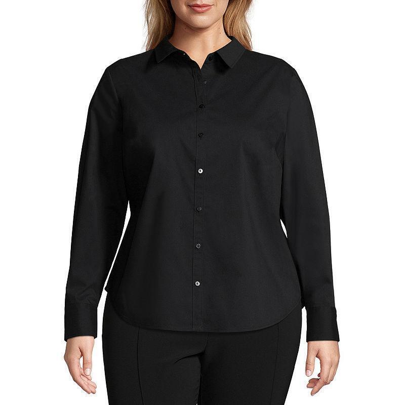 4x black dress shirt