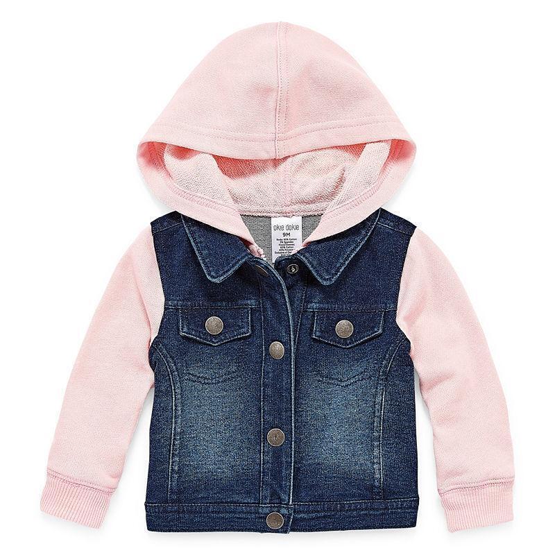 baby girl pink denim jacket