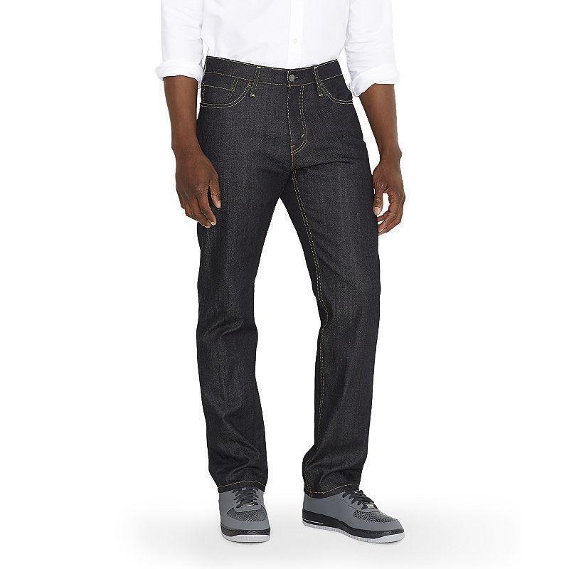 athletic straight fit jeans