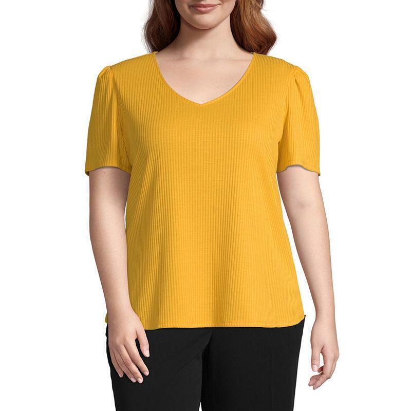 jcpenney yellow blouse