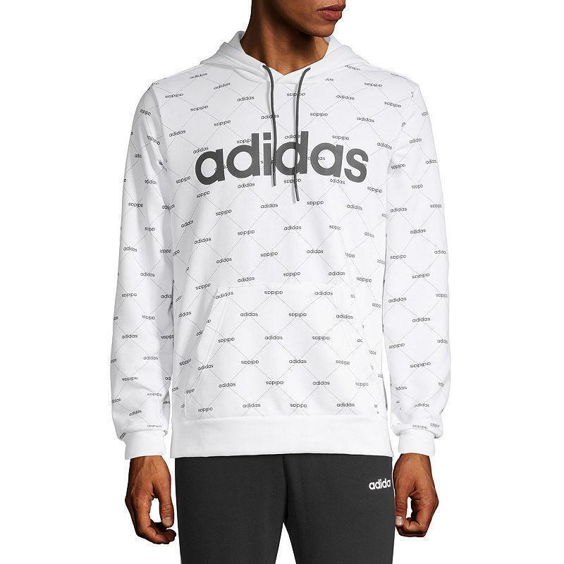 adidas Mens Allover Print Hoodie, Size 