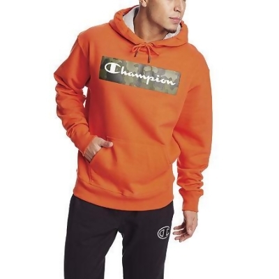 champion men's powerblend screen print pullover hoodie