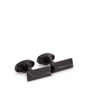 Reiss Leo - Prism-detail Cufflinks in Dark Pewter, Mens Reiss Leo - Prism-detail Cufflinks in Dark Pewter, Mens