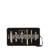 Reiss Mantidy Grooming Roll - Gaucho Leather Grooming Roll in Black, Mens Reiss Mantidy Grooming Roll - Gaucho Leather Grooming Roll in Black, Mens