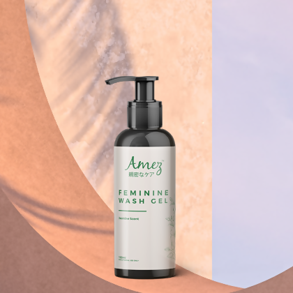 Feminine Wash Gel (Jasmine)- Hygiene Care Halal Certified - Amez Feminine Wash Gel Jasmine With PUMP 