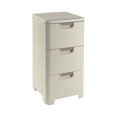 Rattan Style Drawer 3 Off White 3x14l From Eamart Singapore At