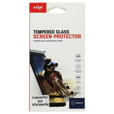 Zizo Tempered Glass Screen Protector for Galaxy Amp Prime 3 - Clear 