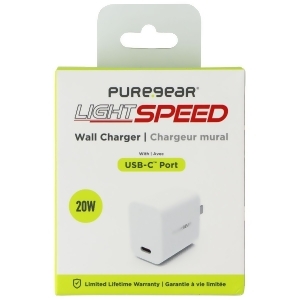 UPC 810032995775 product image for Puregear LightSpeed 20-Watt Usb-c Wall Charger Travel Adapter - White - All | upcitemdb.com