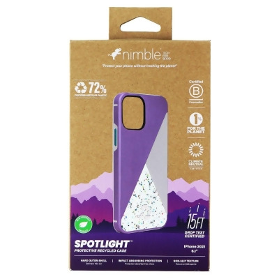 Nimble Spotlight Protective Case for Apple iPhone 13 - Lavender/Gray/Teal 