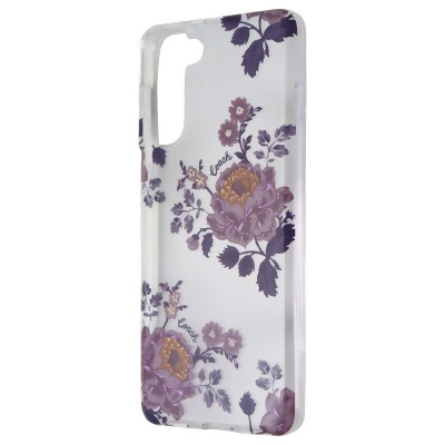 Coach Protective Case for Samsung Galaxy (S21+) 5G - Moody Floral Purple / Clear 