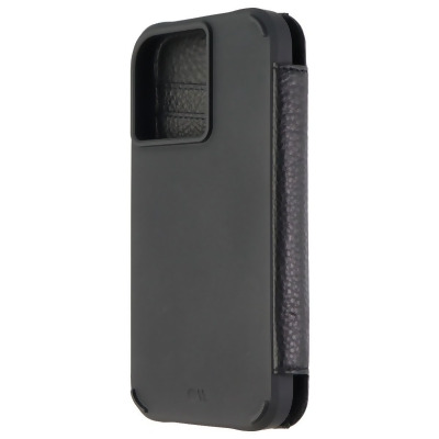 Case-Mate Leather Tough Wallet Folio for MagSafe for iPhone 13 Pro - Black 