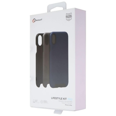 Nimbus9 LifeStyle Kit Pro Case for iPhone Xs Max - Midnight Black/Gray/Blue 