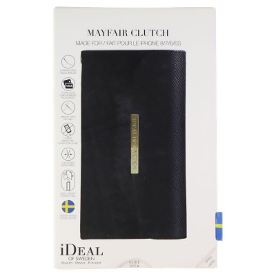 iDeal of Sweden Mayfair Clutch Wallet Case for Apple iPhone 8/7/6s/6 - Black 