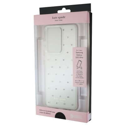 Kate Spade Defensive Hardshell Case for Galaxy S20 Ultra (Pin Dot Gems/Clear) 