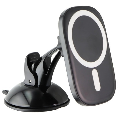 PureGear Qi-Certified Fast Wireless Car Charger with MagSafe for iPhones - Black 
