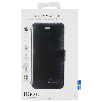 iDeal of Sweden STHLM Wallet Case for Apple iPhone SE (2nd Gen) / 8 & 7 - Black 